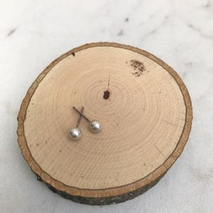 Bead Ball Stud Earrings